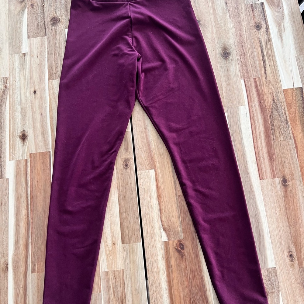 Adidas Maroon Leggings